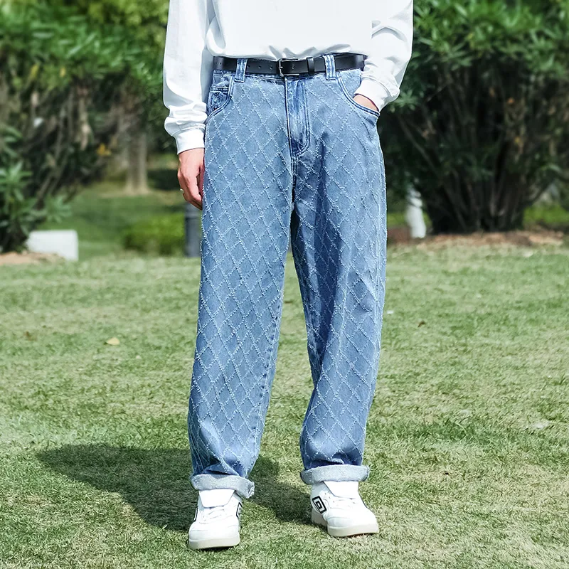 MIND ERROR Jeans Unisex Blue-5