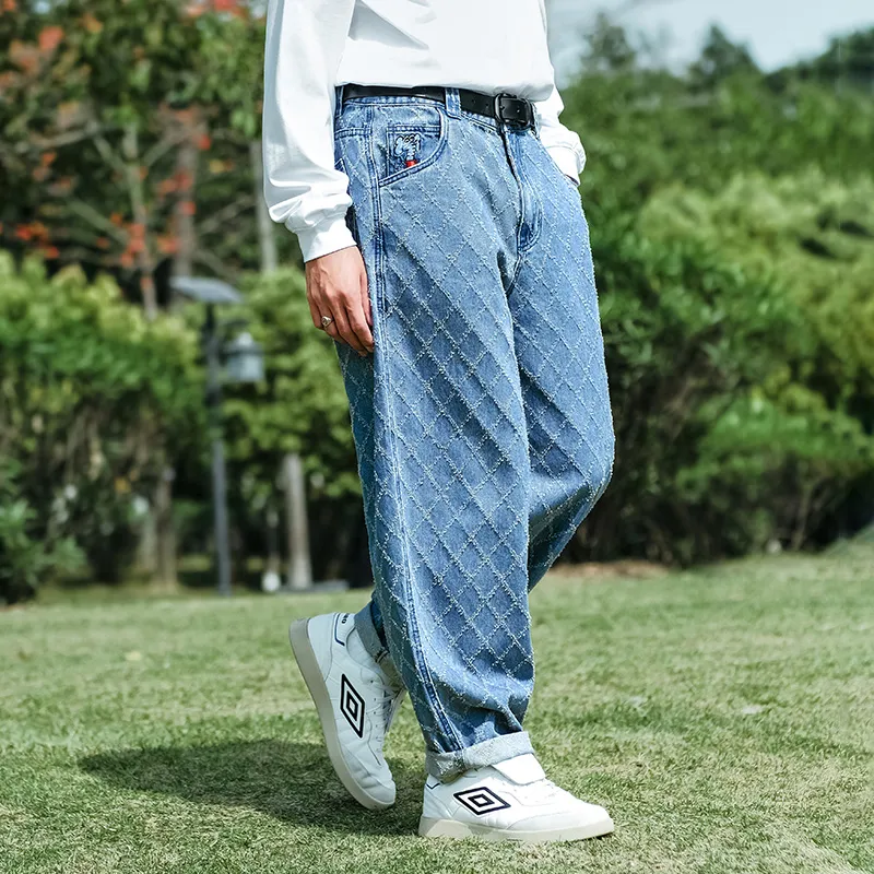 MIND ERROR Jeans Unisex Blue-4