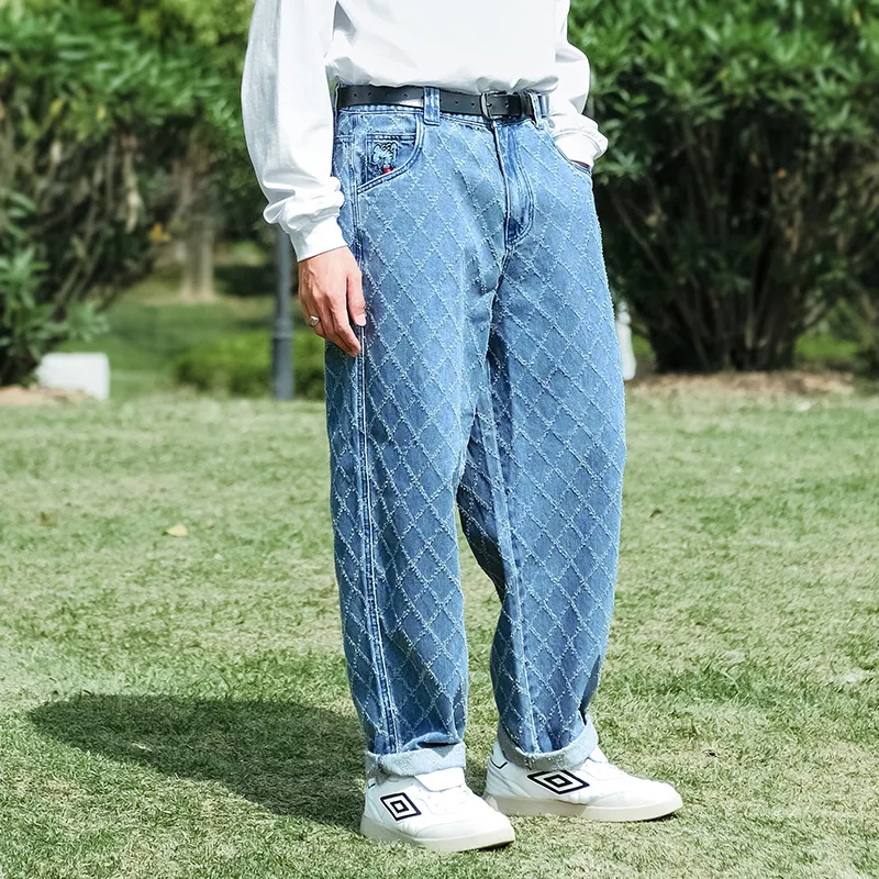 MIND ERROR Jeans Unisex Blue-9