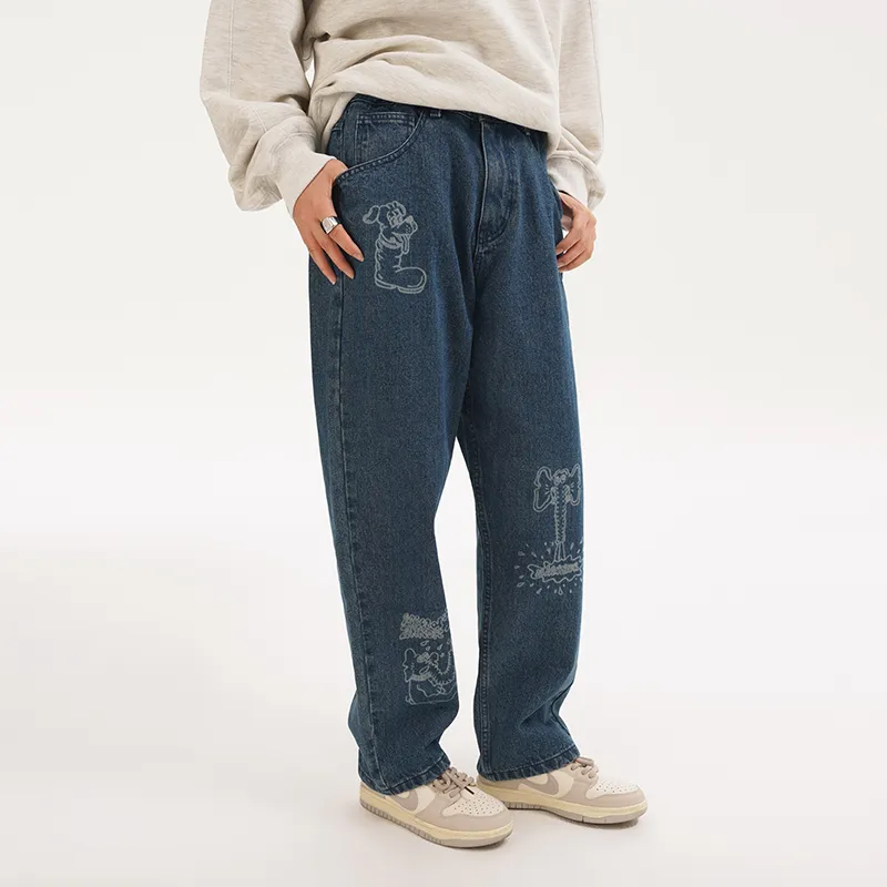 MIND ERROR Jeans Unisex-7