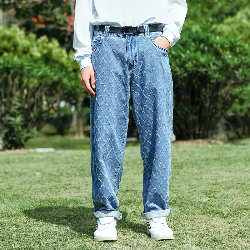 MIND ERROR Jeans Unisex Blue-3