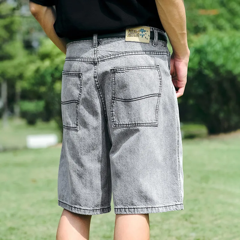 MIND ERROR Denim Shorts Unisex-7