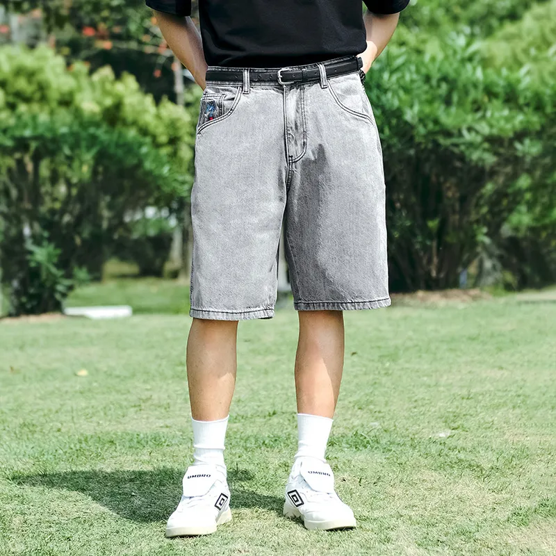 MIND ERROR Denim Shorts Unisex-2