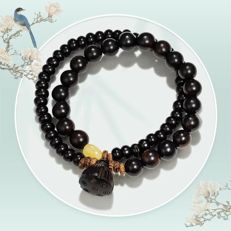 JINGCHENGGOU Ebony Bracelets Unisex-3