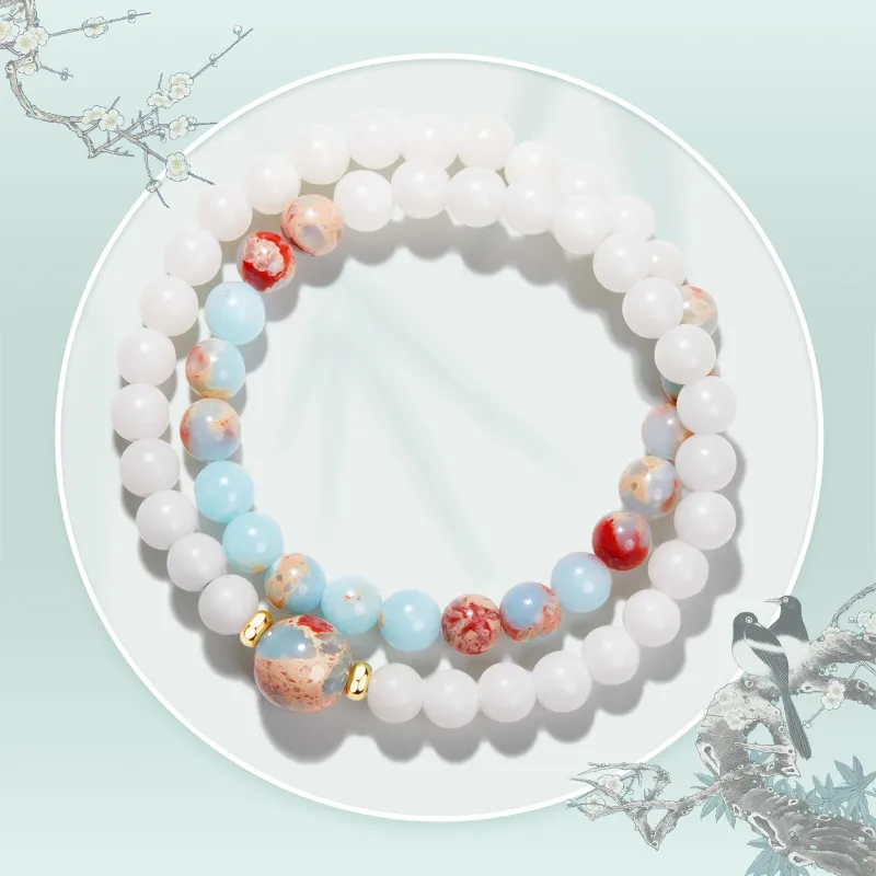 JINGCHENGGOU White Jade Bodhi Bracelets Unisex-4