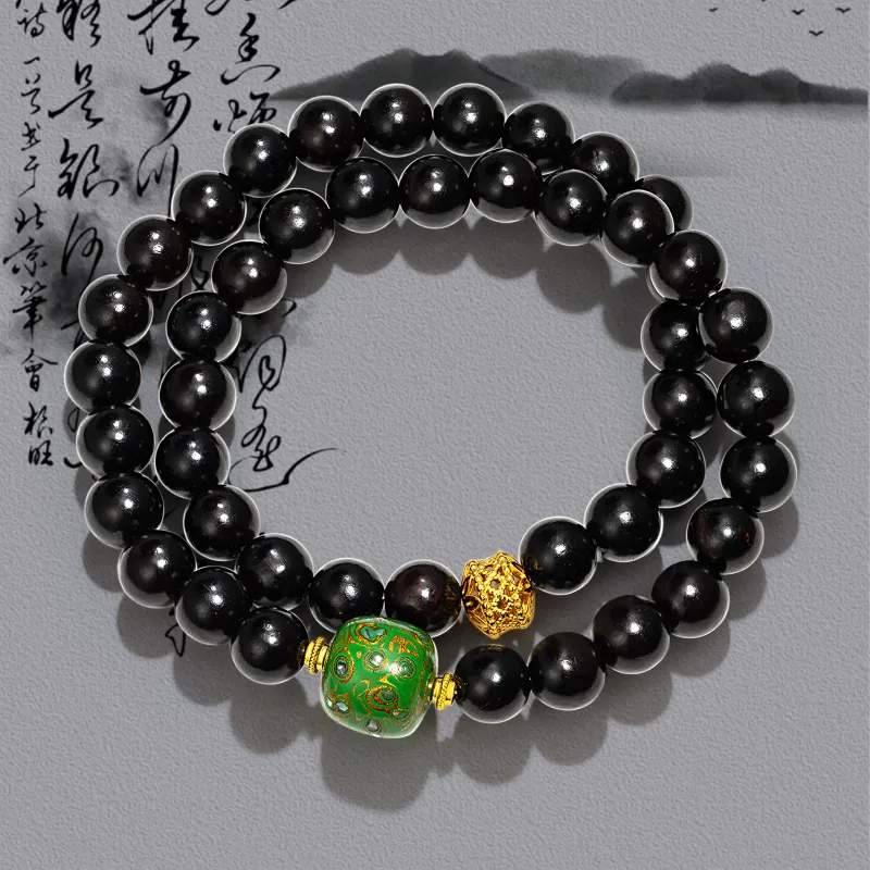 JINGCHENGGOU Ebony Bracelets Unisex-5