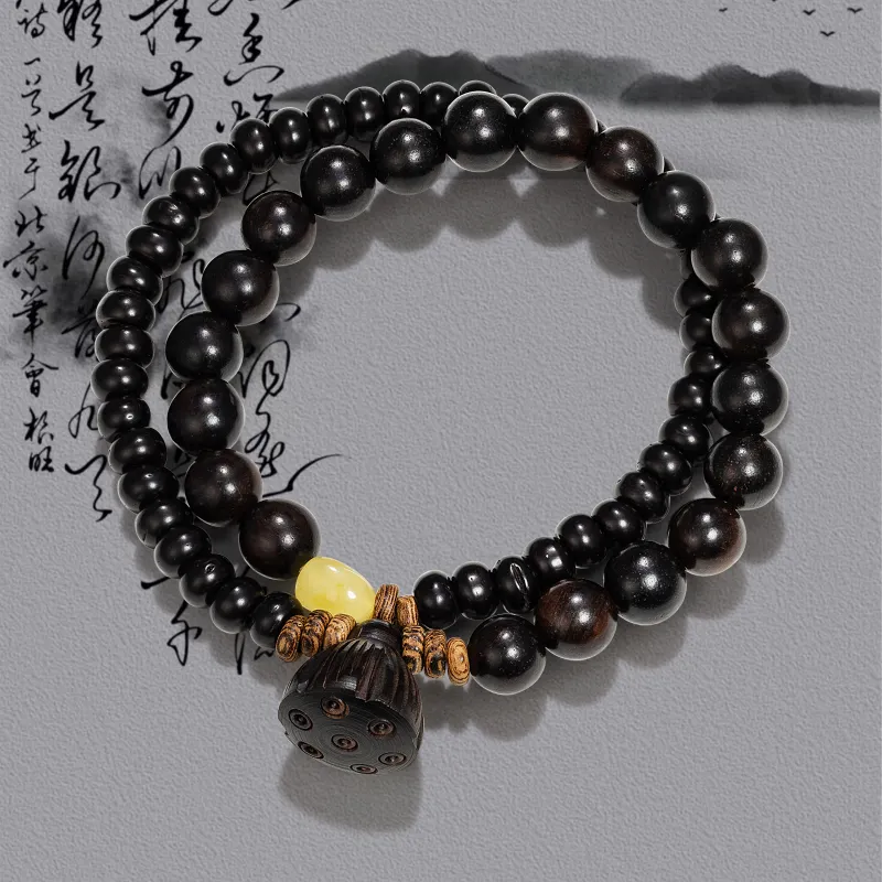 JINGCHENGGOU Ebony Bracelets Unisex-2