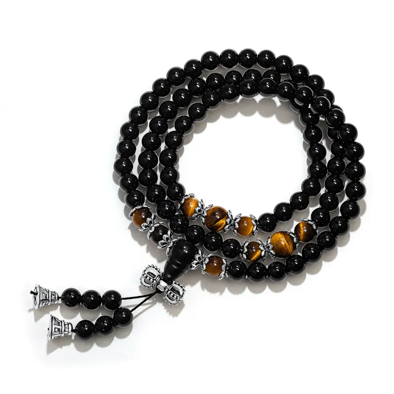 JINGCHENGGOU Obsidian Bracelets Unisex-1