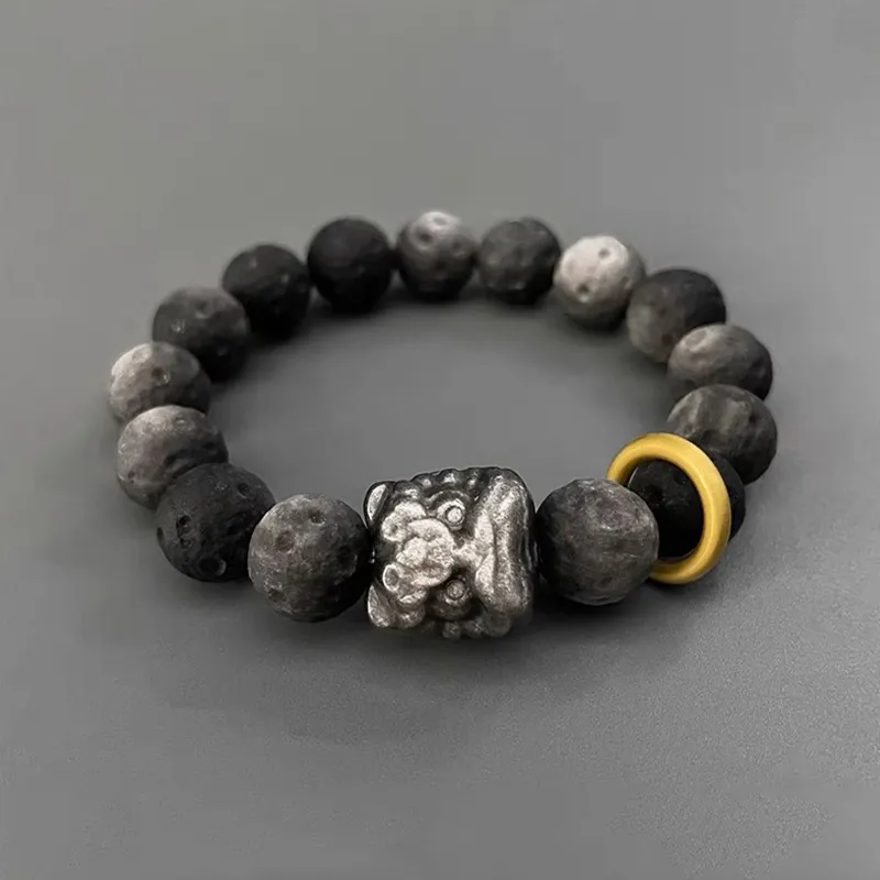JINGCHENGGOU Obsidian Bracelets Unisex-1