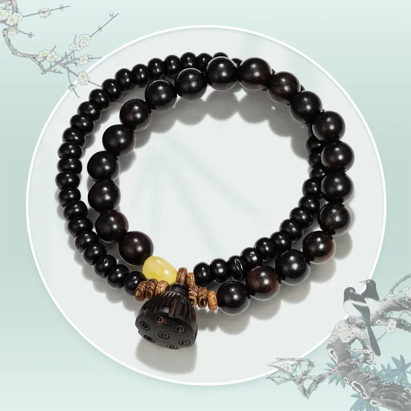 JINGCHENGGOU Ebony Bracelets Unisex-4