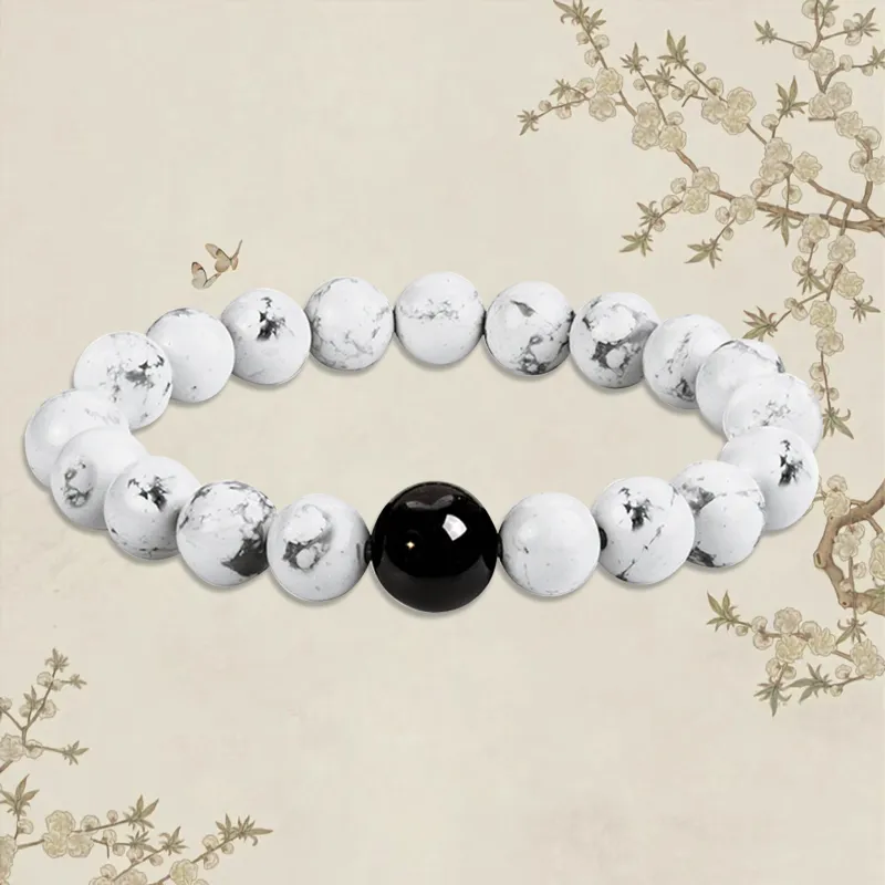 JINGCHENGGOU White Turquoise Bracelets Unisex-1