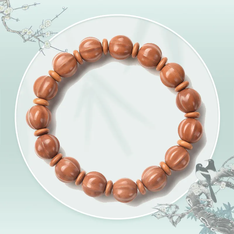 JINGCHENGGOU Monkey Head Walnut Bracelets Unisex-4