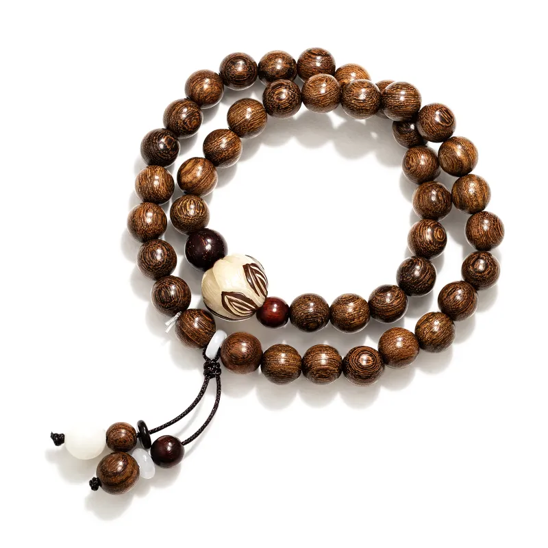 JINGCHENGGOU Green Sandalwood Wooden Bracelets Unisex-4