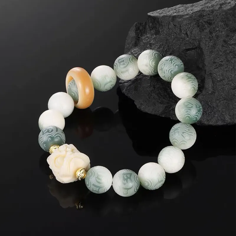 JINGCHENGGOU Bodhi Seed Bracelets Unisex-1