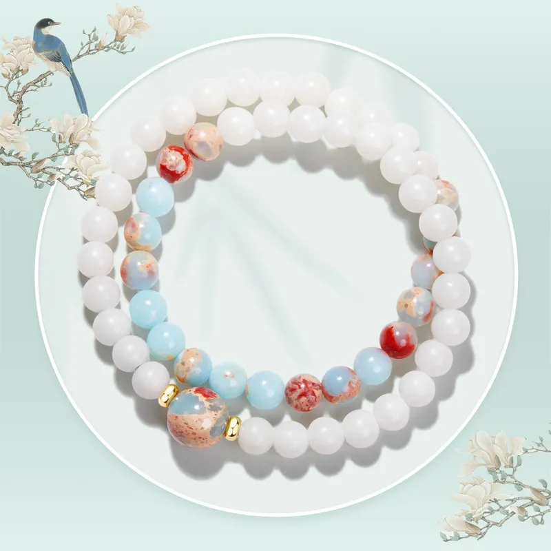 JINGCHENGGOU White Jade Bodhi Bracelets Unisex-3
