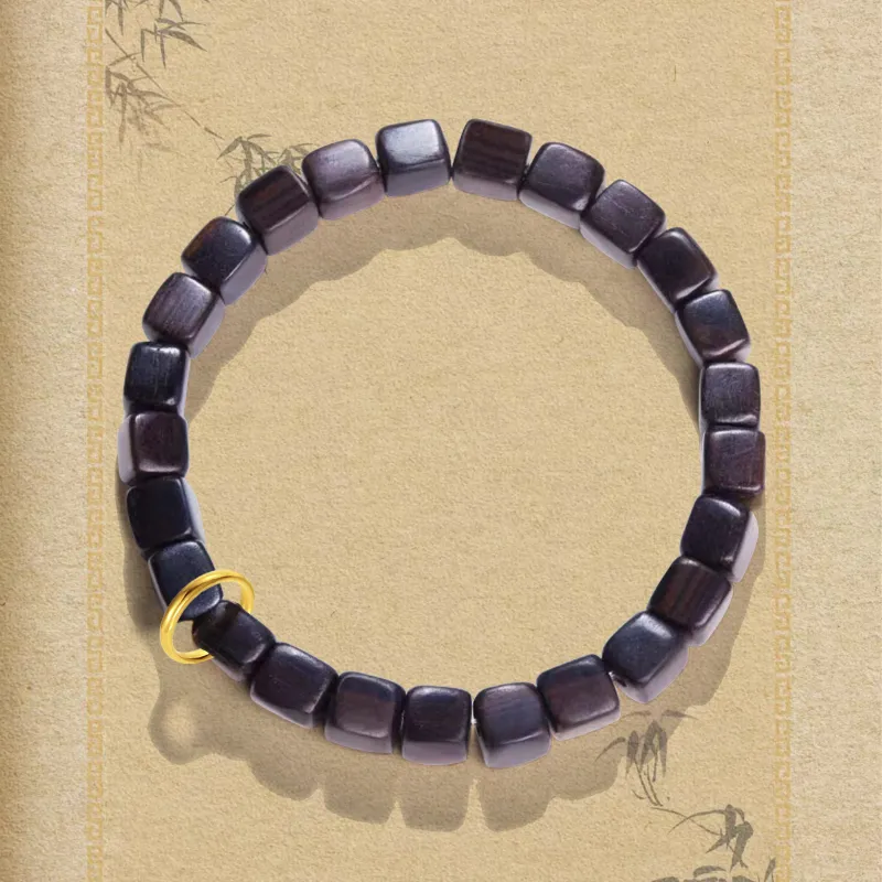 JINGCHENGGOU Green Sandalwood Bracelets Unisex-5