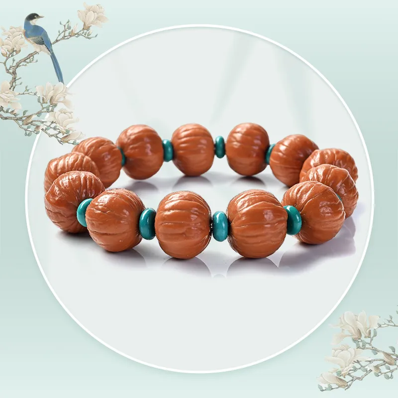 JINGCHENGGOU Monkey Head Walnut Bracelets Unisex-3