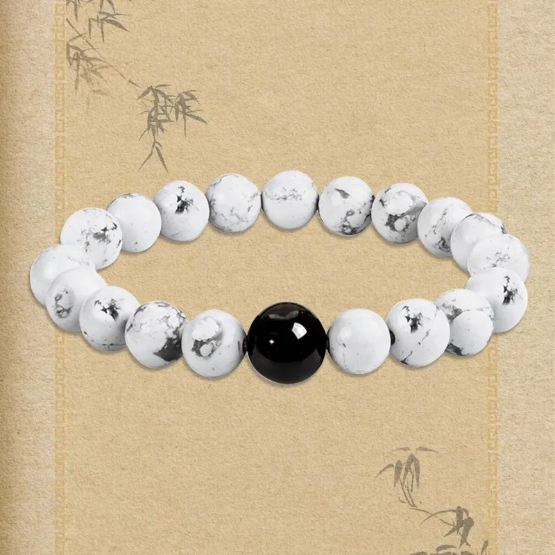 JINGCHENGGOU White Turquoise Bracelets Unisex-2