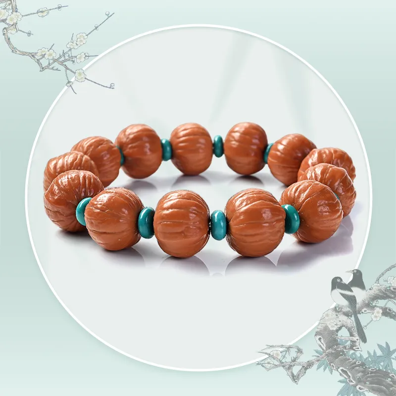 JINGCHENGGOU Monkey Head Walnut Bracelets Unisex-4