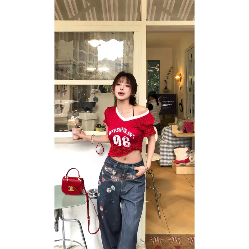 SLEEP AT 11 T Shirts Women's Red-2