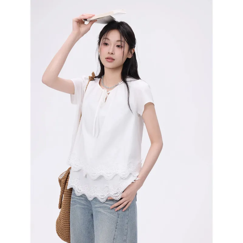 SLEEP AT 11 T Shirts Women's White-4
