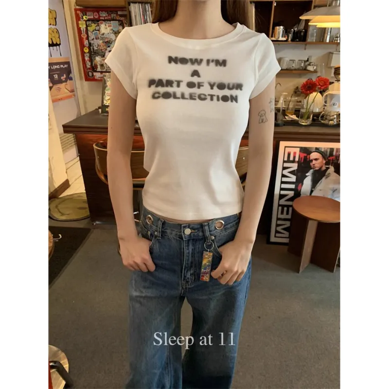 SLEEP AT 11 T Shirts Women's White-2