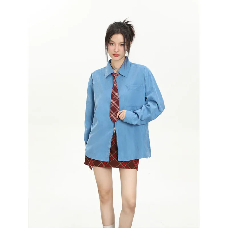 SLEEP AT 11 Shirts Women's Blue+Tie-4