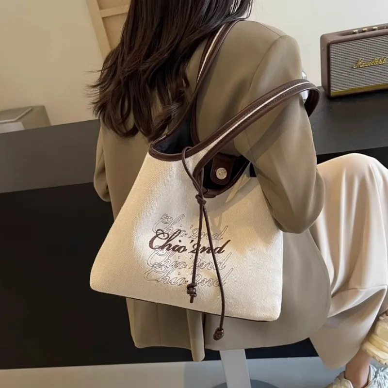 OTA Fabric Totes Handbag Shoulder Bag Women's Black/Brown/Coffee-8