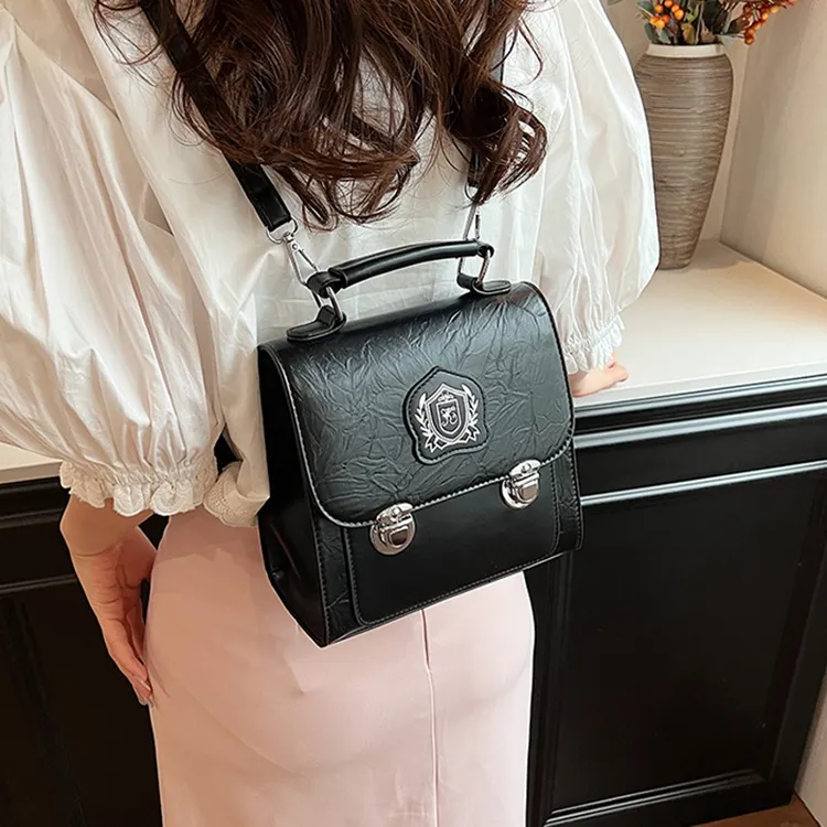 OTA PU Chain Bag Handbag Shoulder Bag Backpack Regular Unisex Silver/Black/White/Pink-14