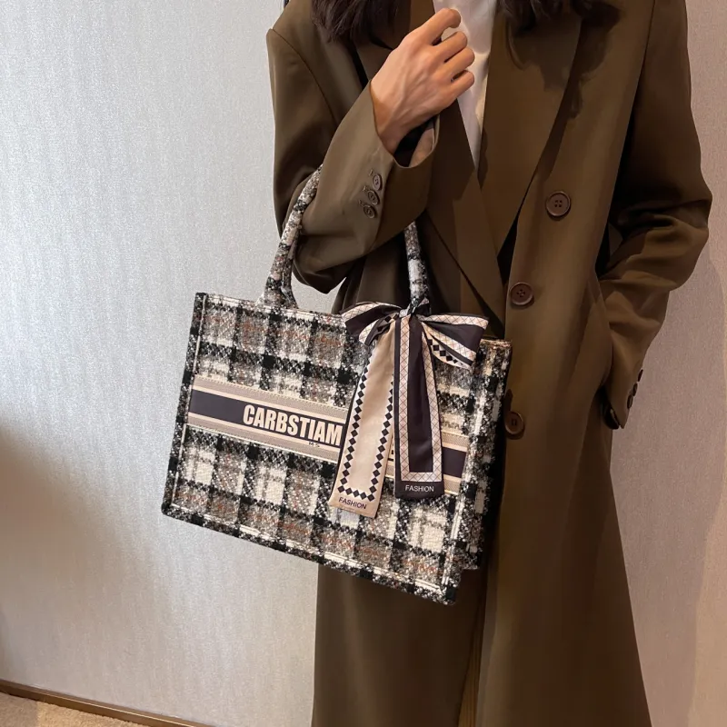 OTA Fabric Tote Bag Shopping Bag Handbag Women's Multicolor-7