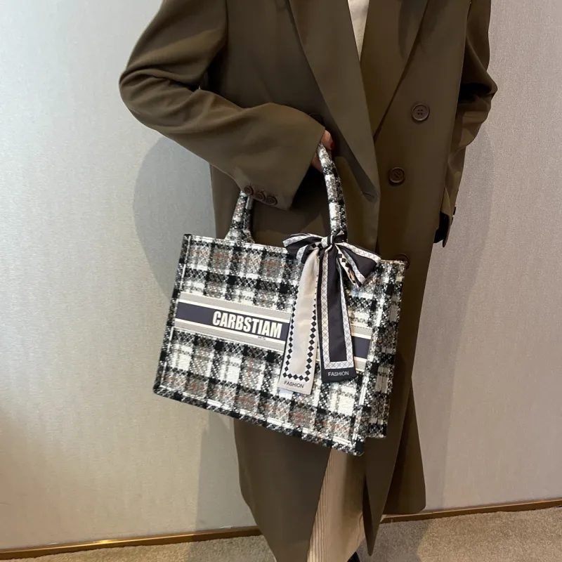 OTA Fabric Tote Bag Shopping Bag Handbag Women's Multicolor-6