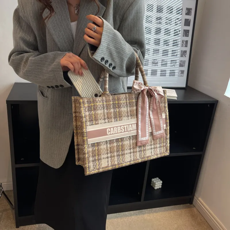 OTA Fabric Tote Bag Shopping Bag Handbag Women's Multicolor-17