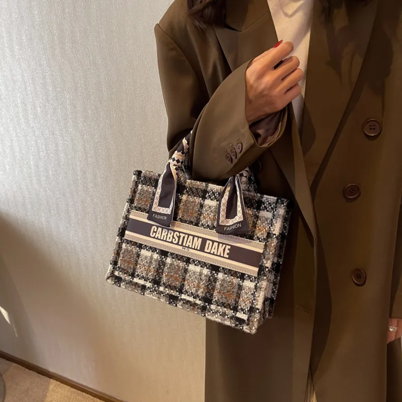 OTA Fabric Tote Bag Shopping Bag Handbag Women's Multicolor-3