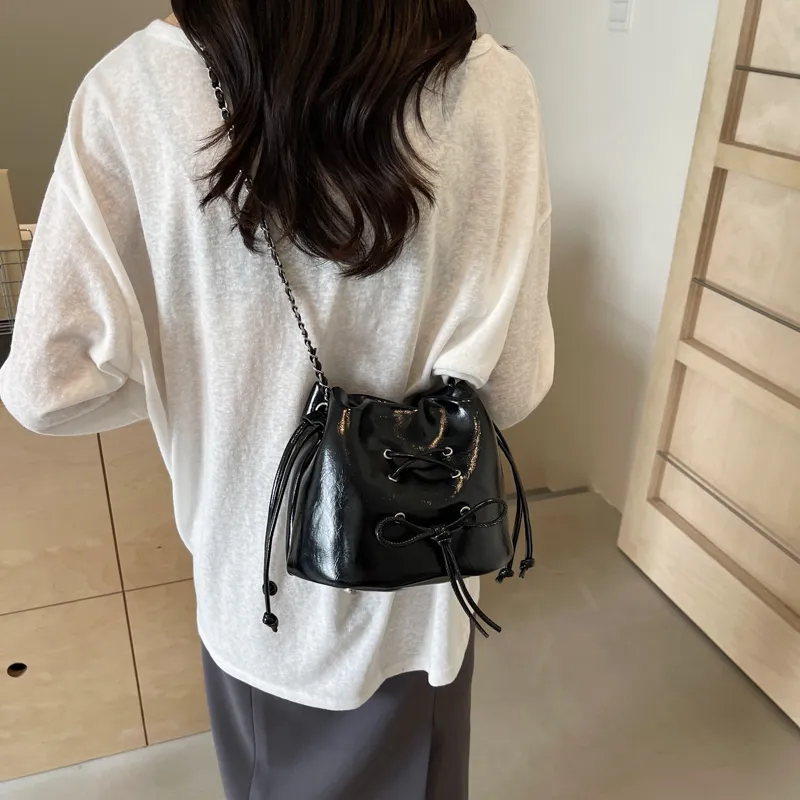 OTA PU Shoulder Bag, Crossbody Bag Women's Ecru/Silver/Black/Red-17