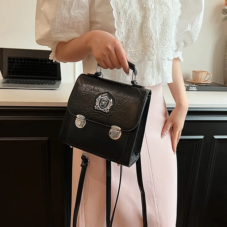 OTA PU Chain Bag Handbag Shoulder Bag Backpack Regular Unisex Silver/Black/White/Pink-13