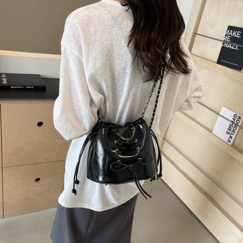 OTA PU Shoulder Bag, Crossbody Bag Women's Ecru/Silver/Black/Red-16