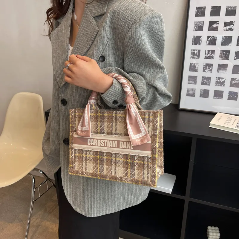 OTA Fabric Tote Bag Shopping Bag Handbag Women's Multicolor-12