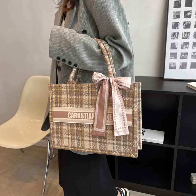 OTA Fabric Tote Bag Shopping Bag Handbag Women's Multicolor-16
