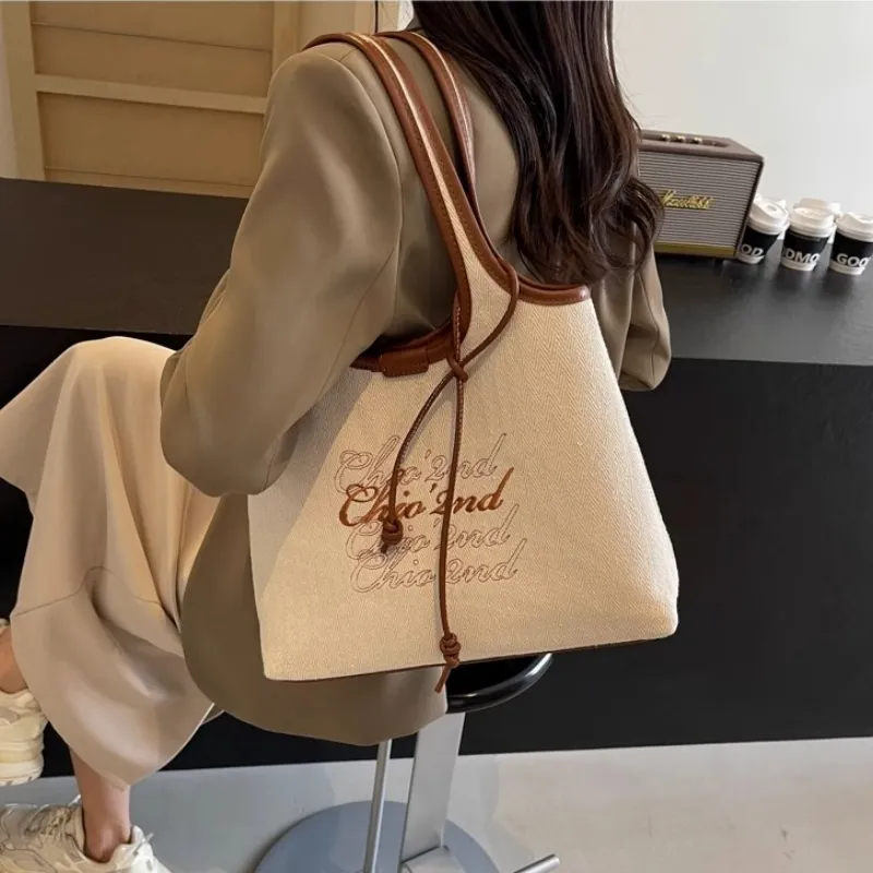 OTA Fabric Totes Handbag Shoulder Bag Women's Black/Brown/Coffee-4