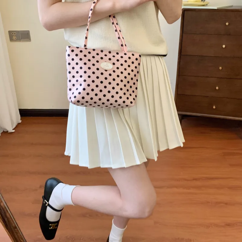 OTA Nylon Fabric Tote Shoulder Bag Handheld Handbag Regular Women's Strawberry Bop Bop-2