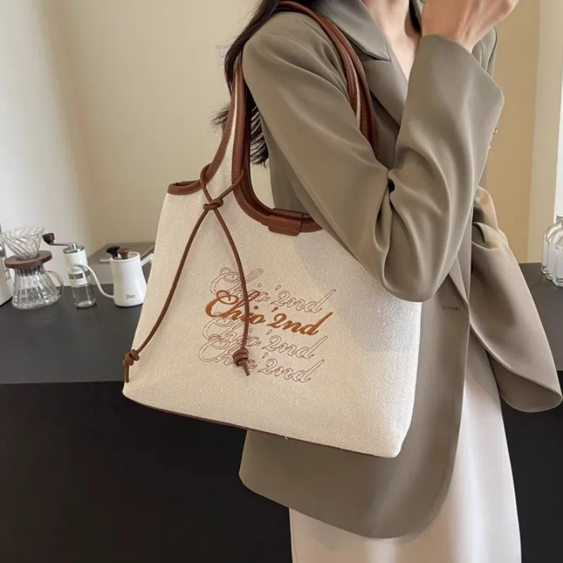OTA Fabric Totes Handbag Shoulder Bag Women's Black/Brown/Coffee-6