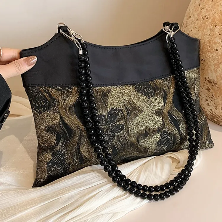 OTA Special Material Shoulder Bag Unisex Black-2
