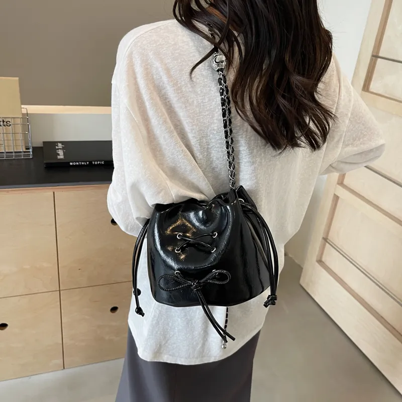OTA PU Shoulder Bag, Crossbody Bag Women's Ecru/Silver/Black/Red-13