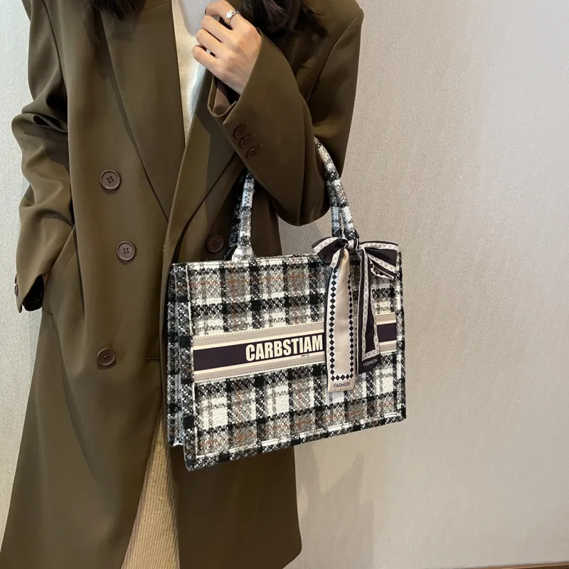 OTA Fabric Tote Bag Shopping Bag Handbag Women's Multicolor-8