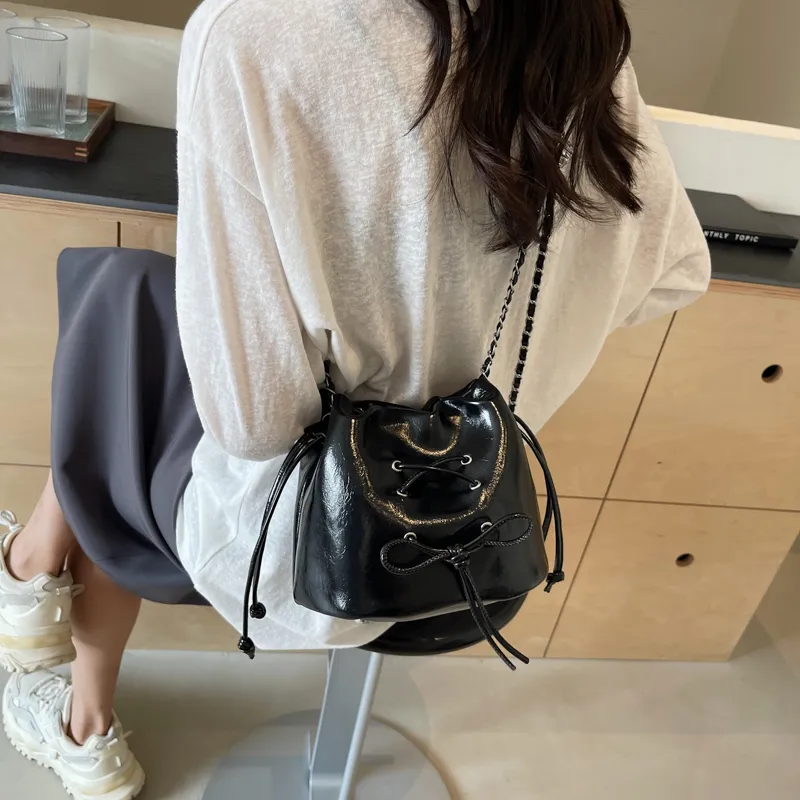 OTA PU Shoulder Bag, Crossbody Bag Women's Ecru/Silver/Black/Red-15
