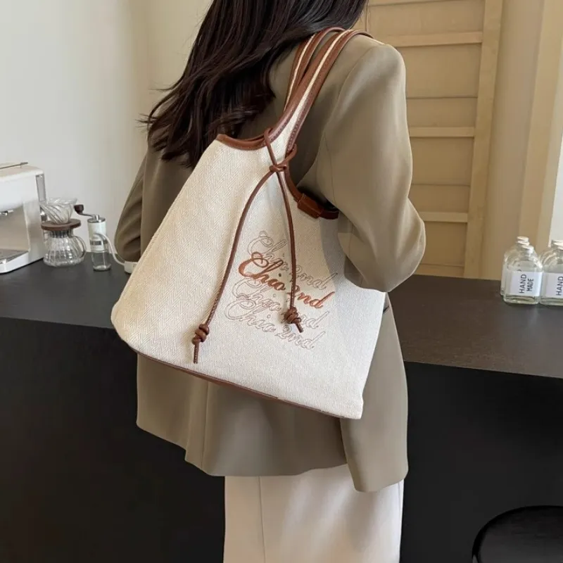 OTA Fabric Totes Handbag Shoulder Bag Women's Black/Brown/Coffee-5