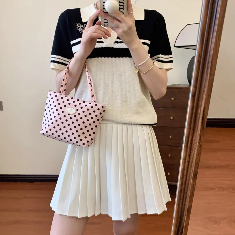 OTA Nylon Fabric Tote Shoulder Bag Handheld Handbag Regular Women's Strawberry Bop Bop-1