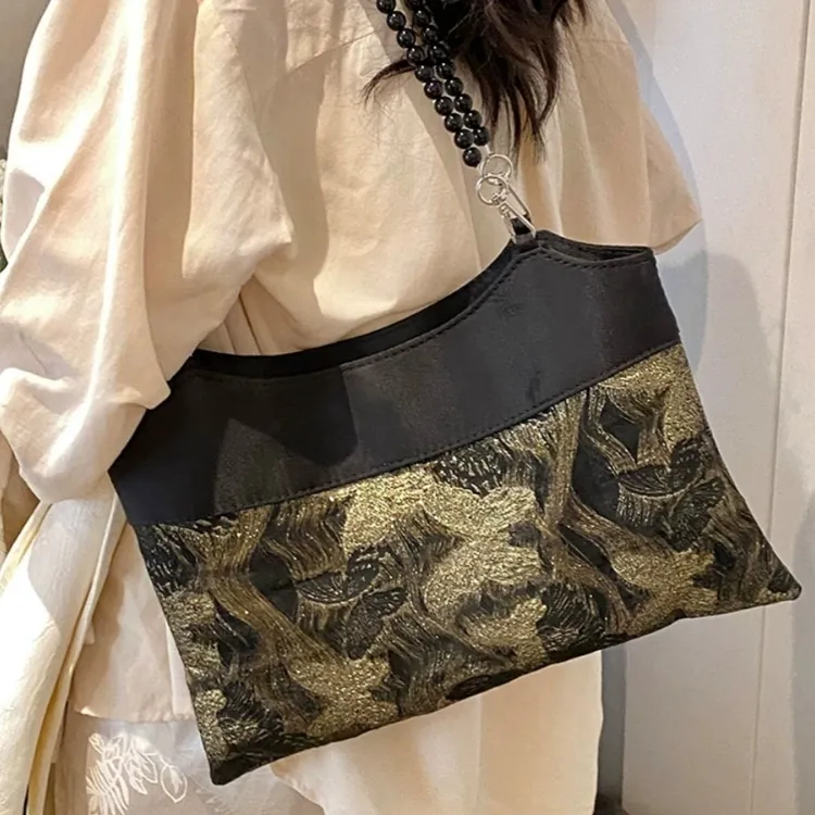 OTA Special Material Shoulder Bag Unisex Black-3