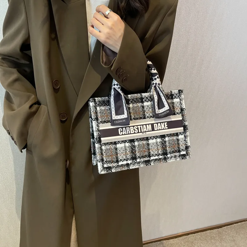 OTA Fabric Tote Bag Shopping Bag Handbag Women's Multicolor-4