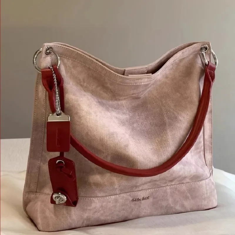 OTA Canvas Bag, Shoulder Bag Women's Rouge Pink-2
